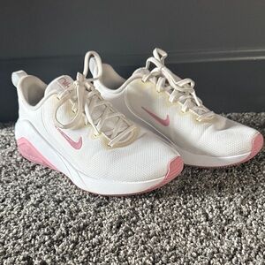 Nike White and Pink Athletic Shoes
